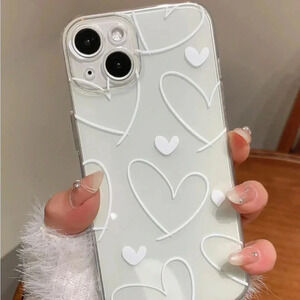 NWT iPhone 13/Pro/Pro Max Hearts Phone Case